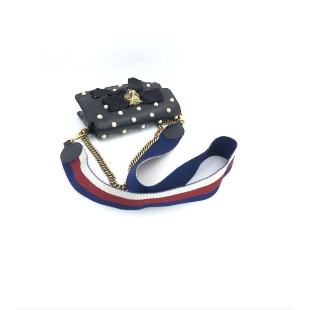 GUCCI TWO-WAY NAPPA BROADWAY ANIMALIER LEATHER TIGER HEAD CROSSBODY SHOULDER BAG - Picture 7 of 12